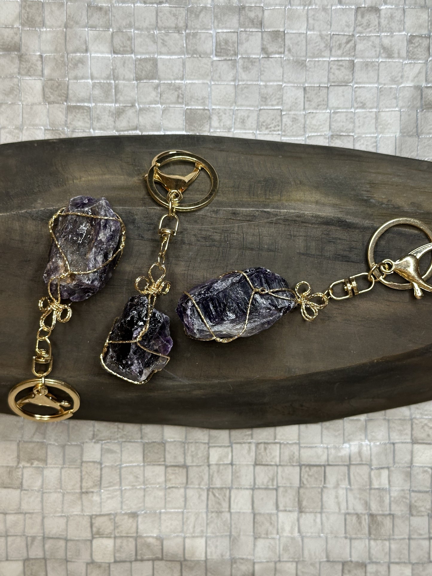 Amethyst Keyring