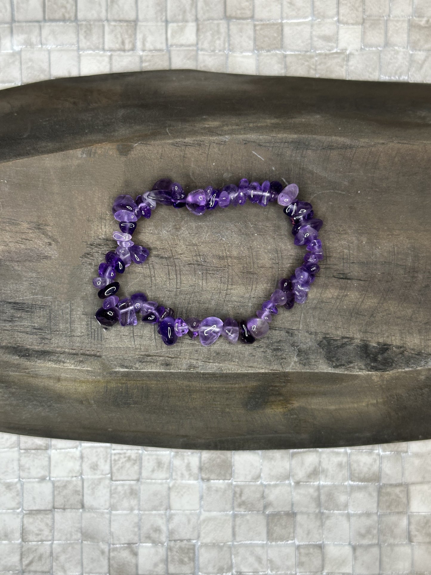 Amethyst Chip Bracelet