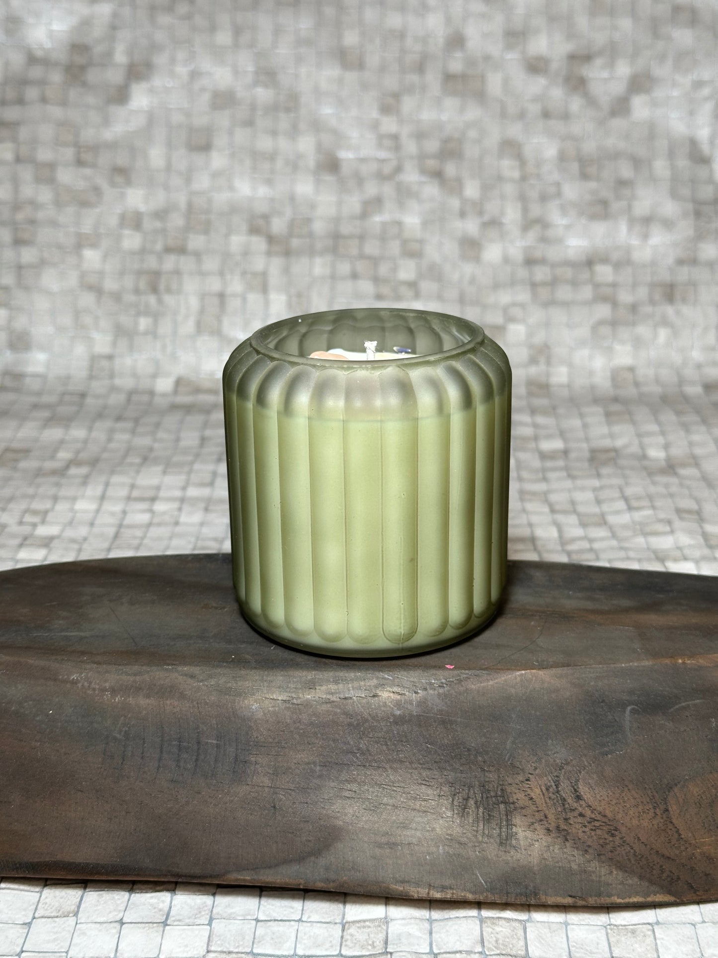 Well-Being Crystal Candle - Fresh Linen Scent (200g)