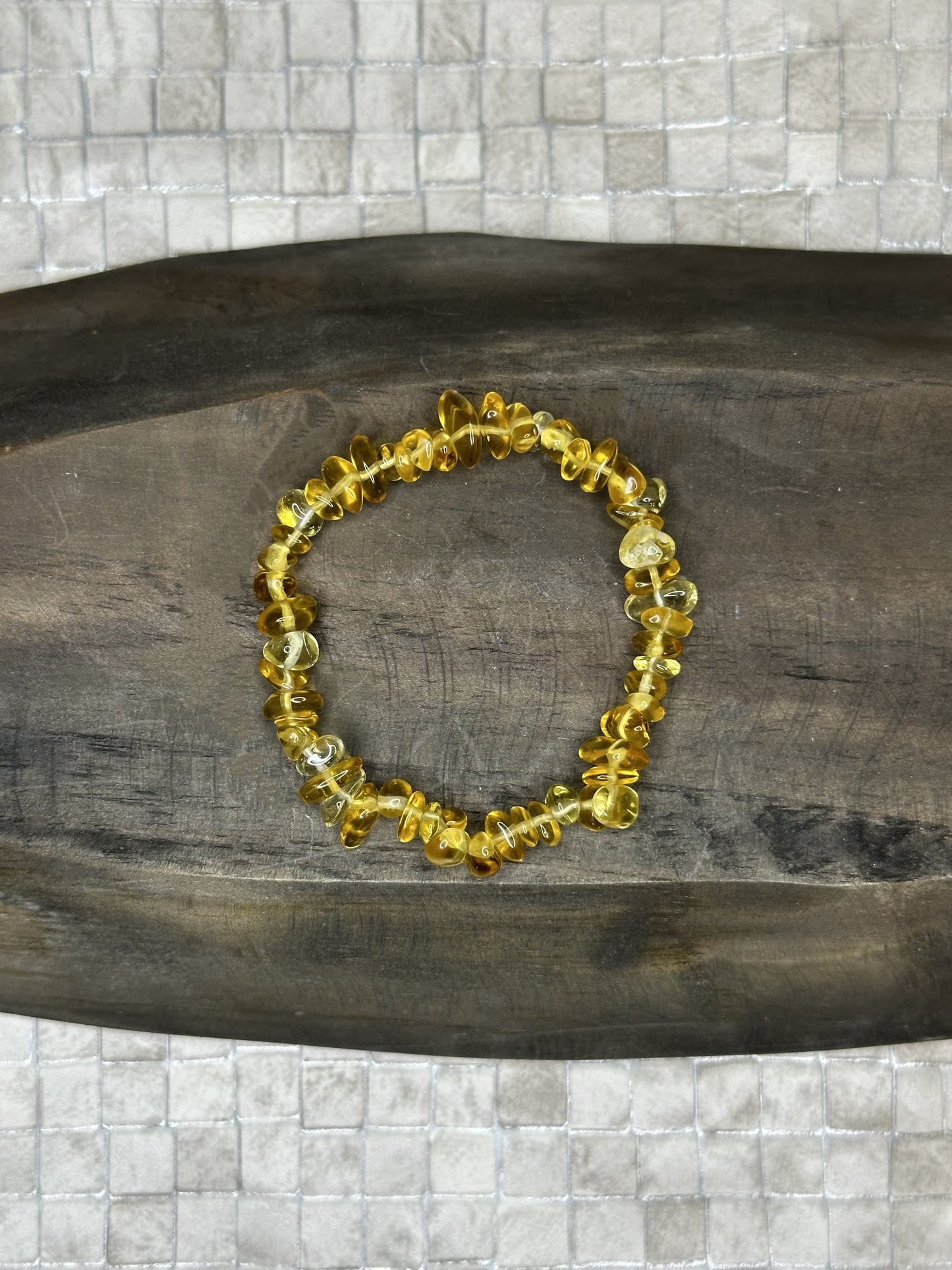 Citrine Crystal Chip Bracelet