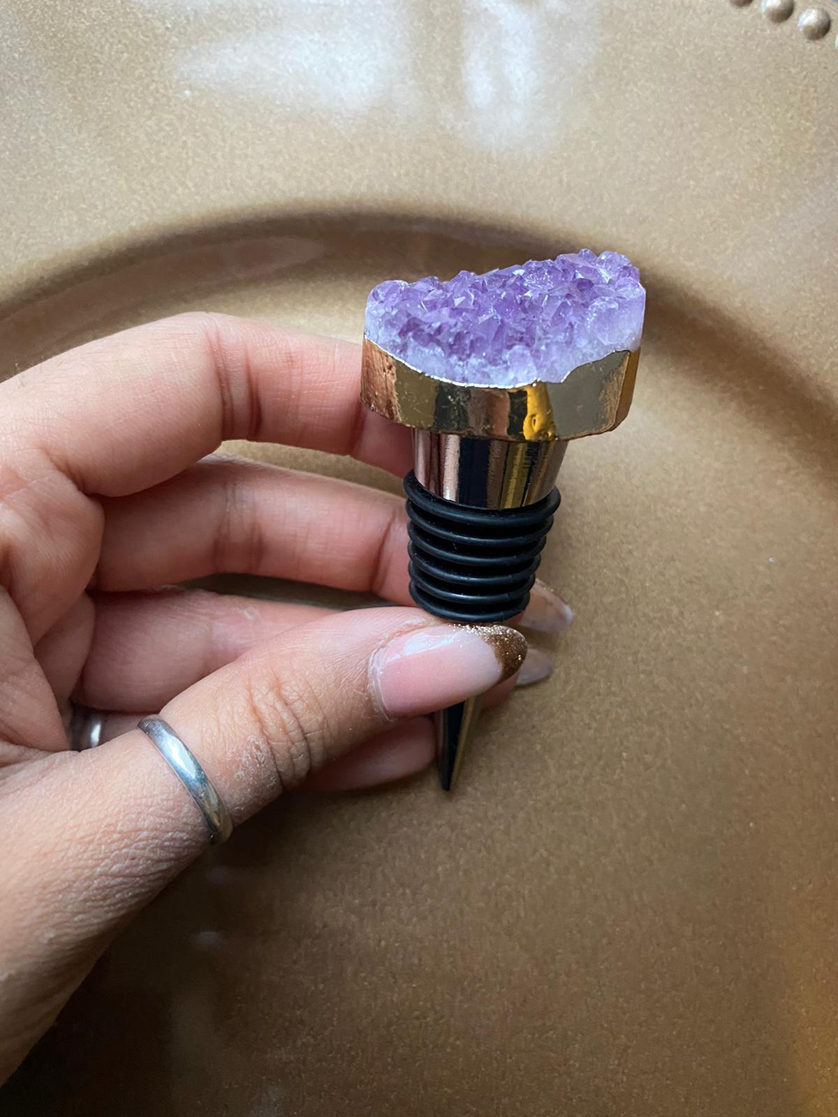 Amethyst Crystal Bottle Plugs