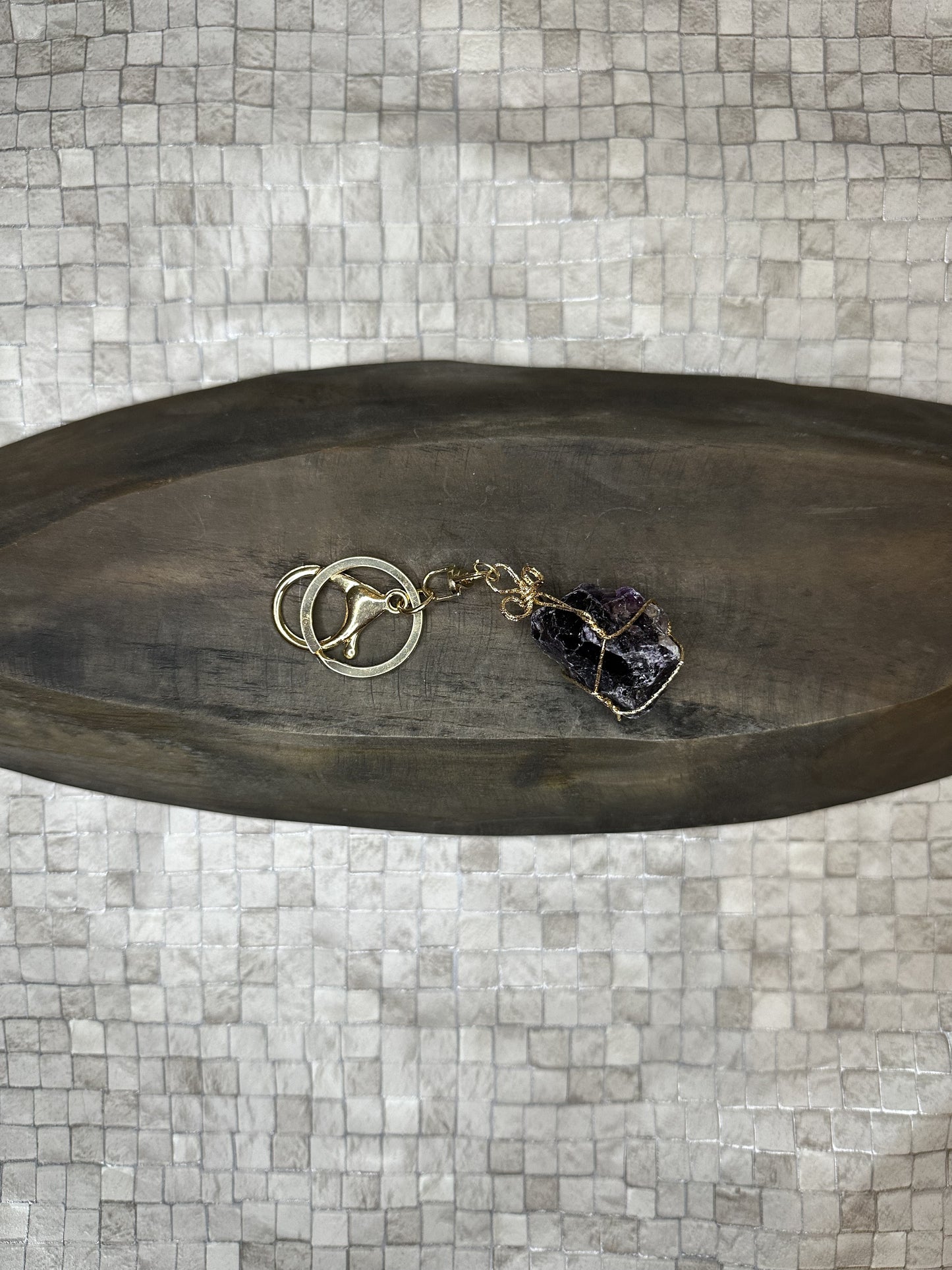 Amethyst Keyring