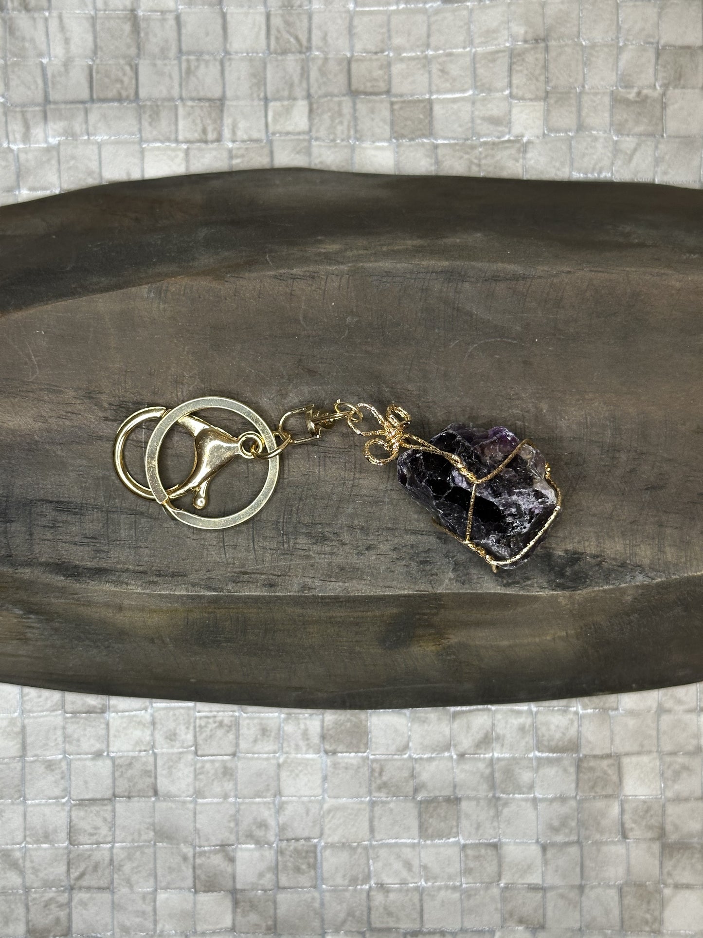 Amethyst Keyring