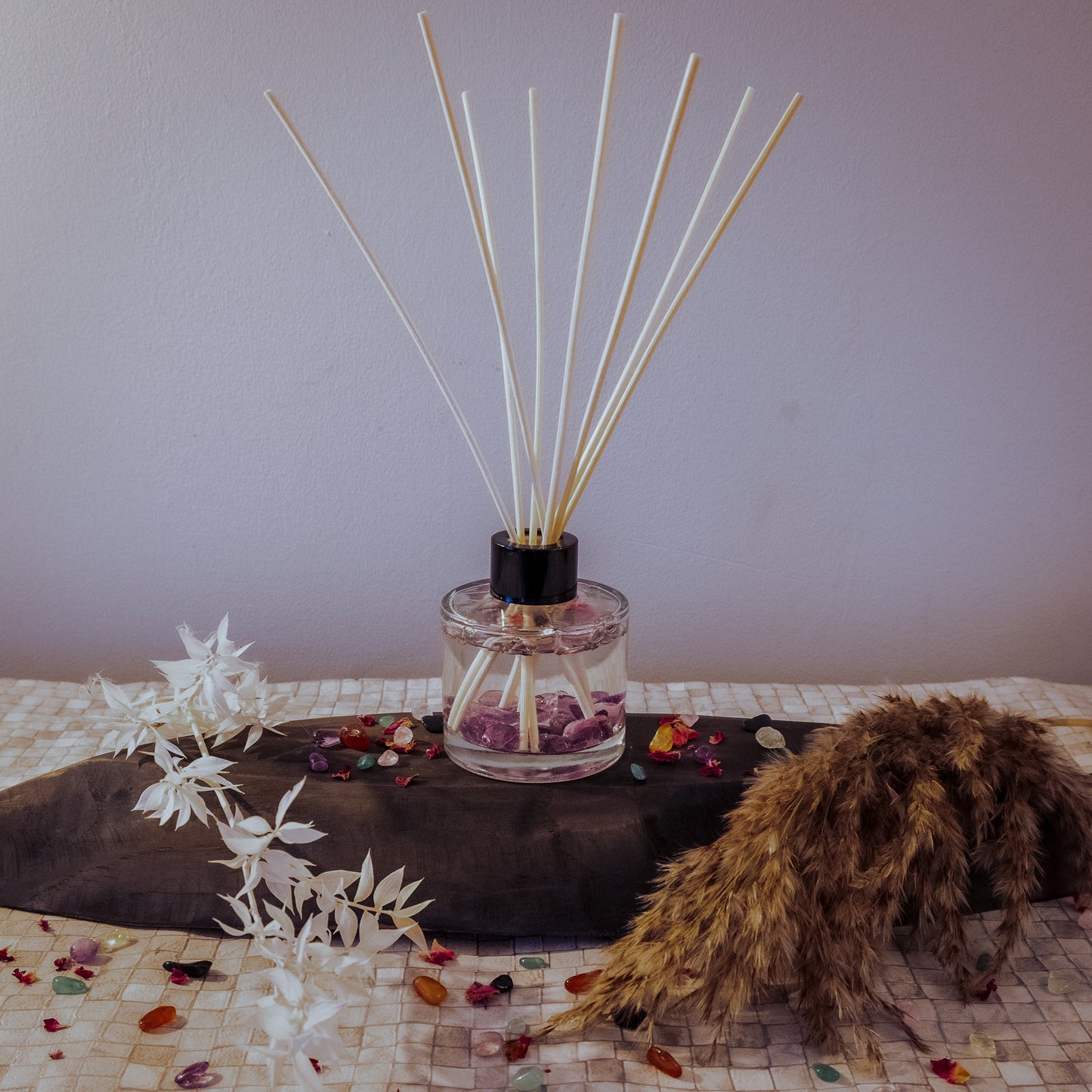 Amethyst Crystal Infused Reed Diffusers - Customisable (100ml)