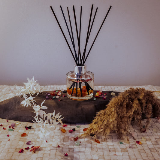 Carnelian Crystal Infused Reed Diffusers - Caribbean Berry & Melon (100ml)