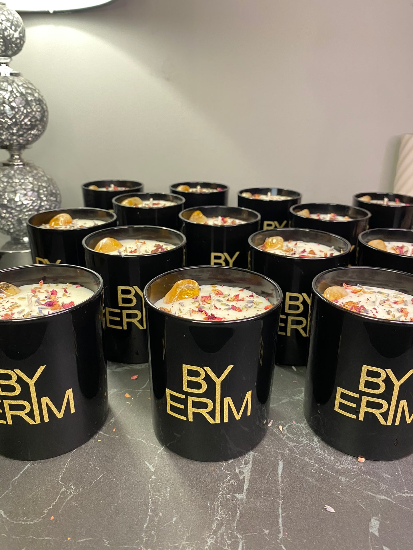 Personalised Crystal Infused Candles