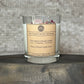 Rose Quartz Infused crystal candle - Peony & Blush Suede Scent (200g)