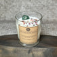 Green Aventurine Infused crystal candle - Frosted Eucalyptus Scent (200g)