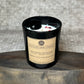 Black Obsidian Infused crystal candle - Meadow Lily & Cotton Musk Scent (200g)