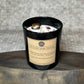 Golden Tigers Eye Infused crystal candle - Rock Salt and Driftwood Scent (200g)
