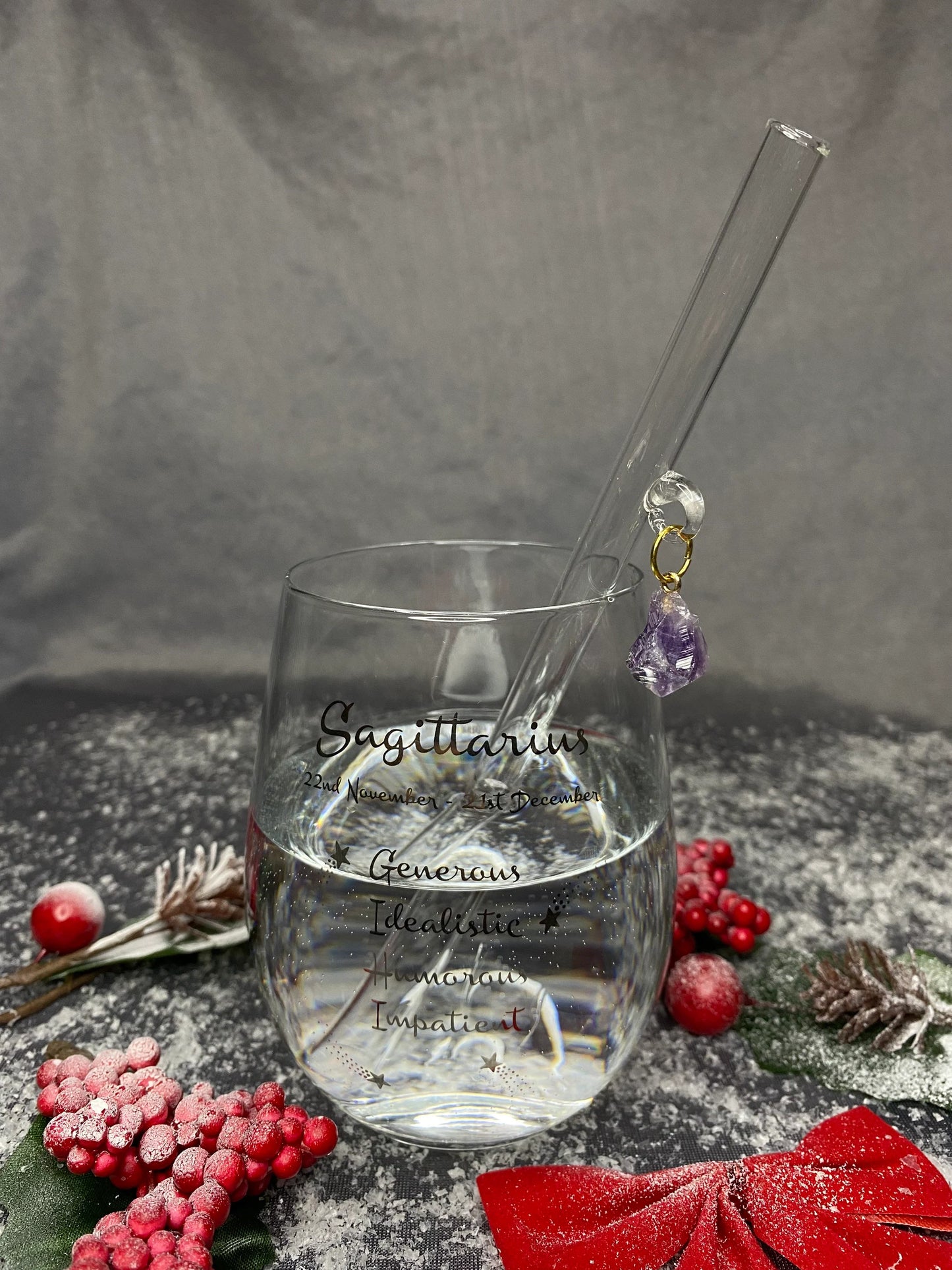 Dangling Crystal Straws