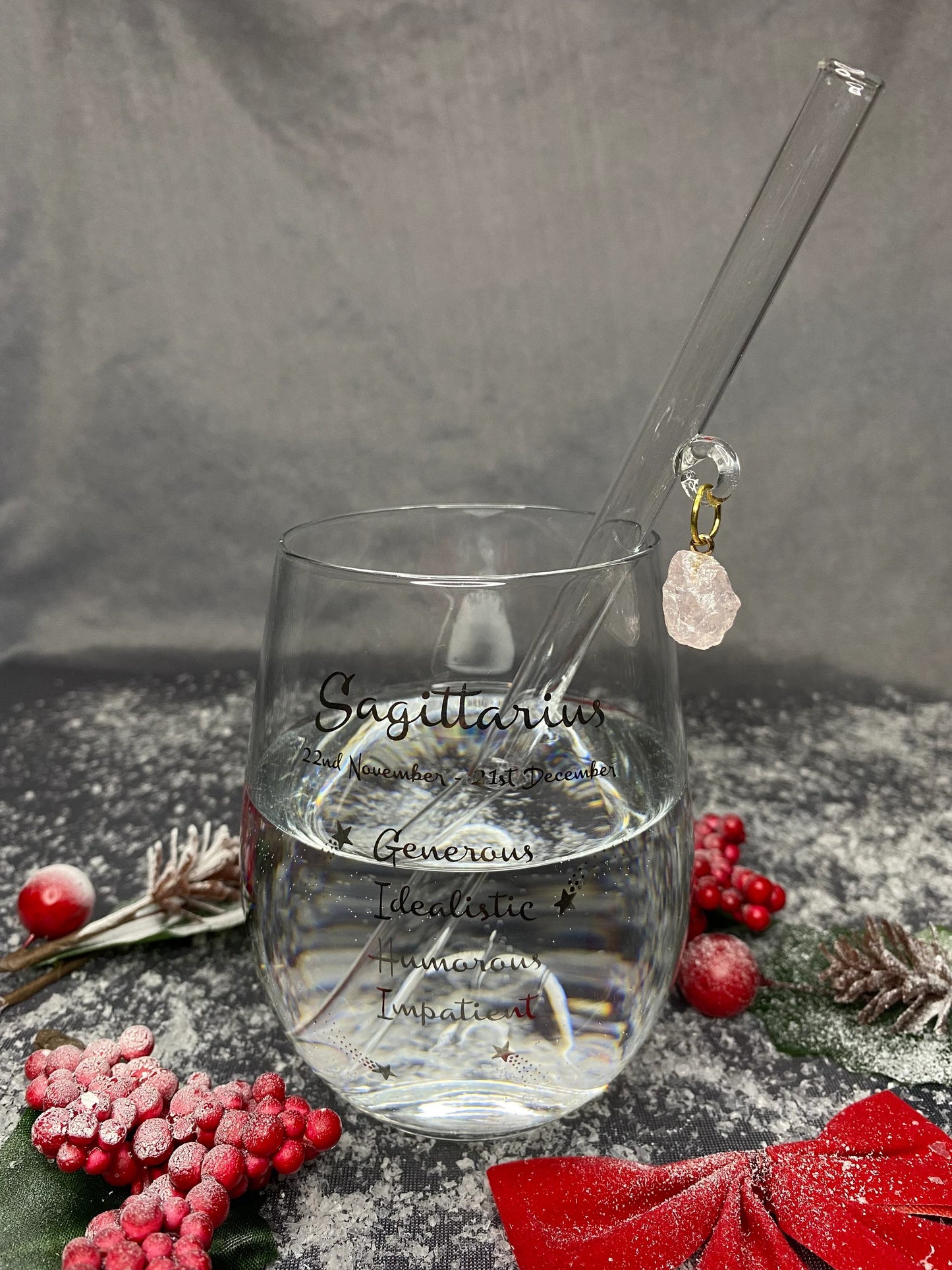 Dangling Crystal Straws