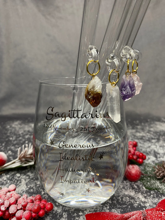 Dangling Crystal Straws