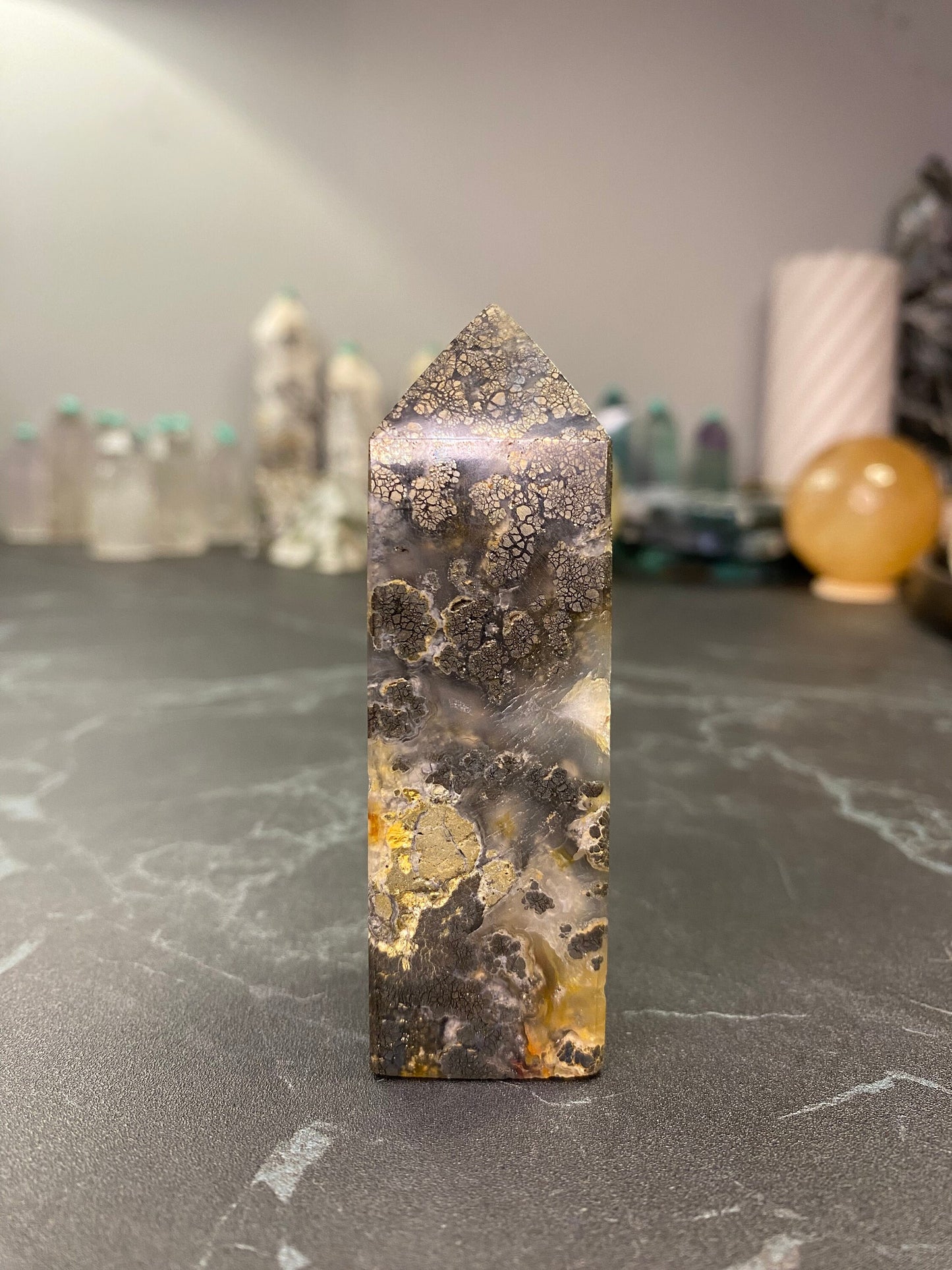 NO.3 Pyrite in Quartz Point