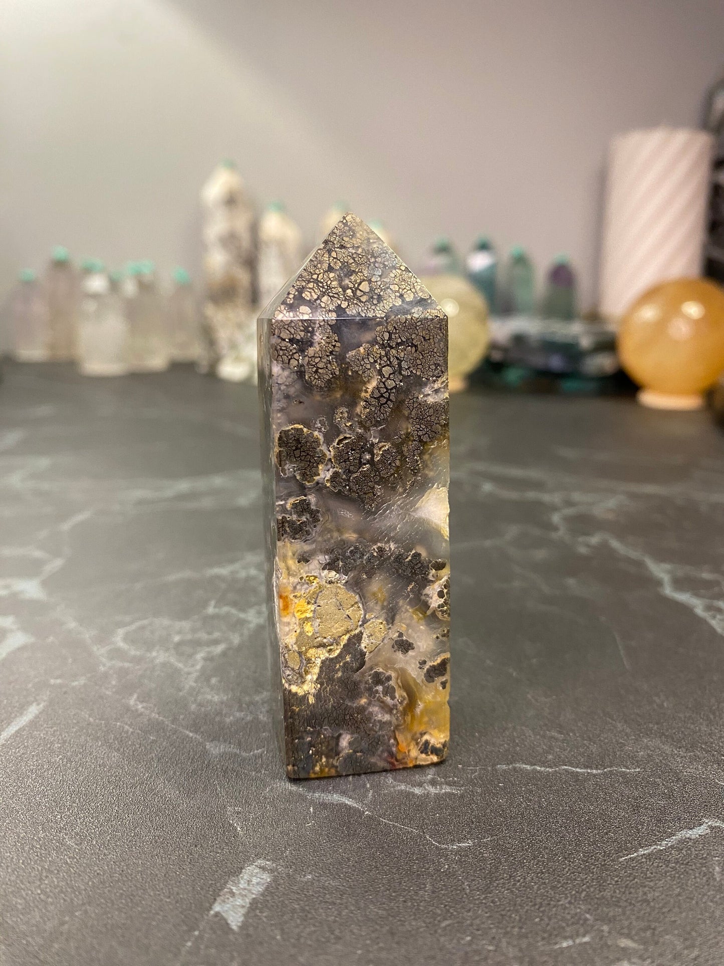 NO.3 Pyrite in Quartz Point
