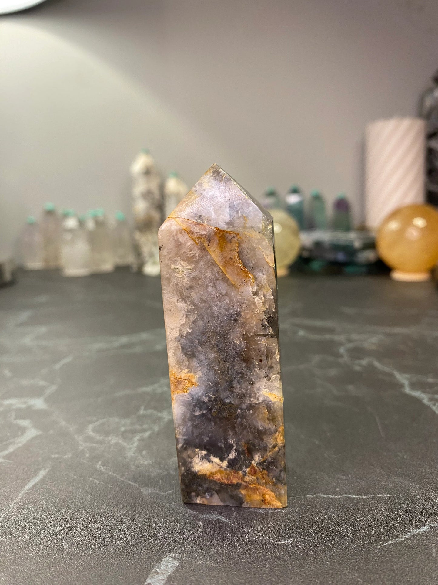 NO.1 Pyrite in Quartz Point