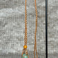 Black/Brown Cord Adjustable Cage Necklace