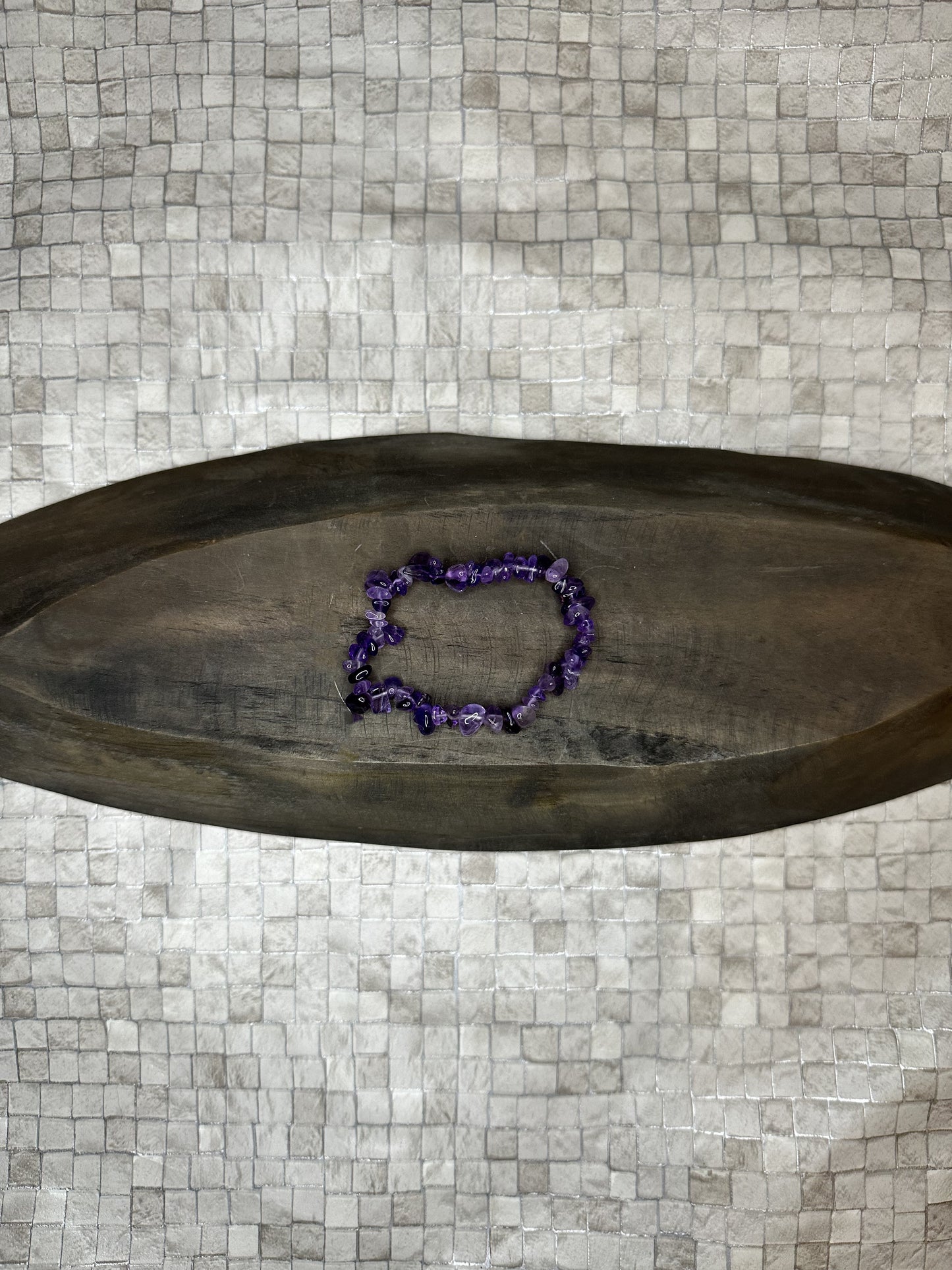 Amethyst Chip Bracelet