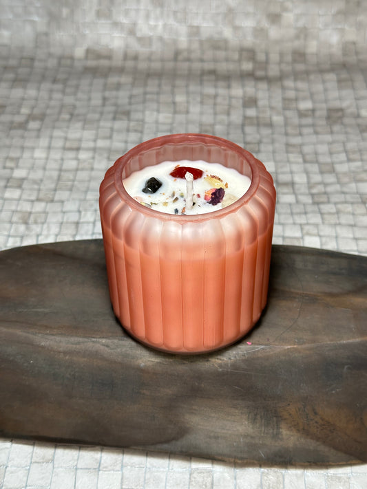 Well-Being Crystal Candle - Christmas Candy Scent (200g)
