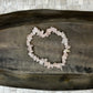 Rose Quartz Chip Bracelet
