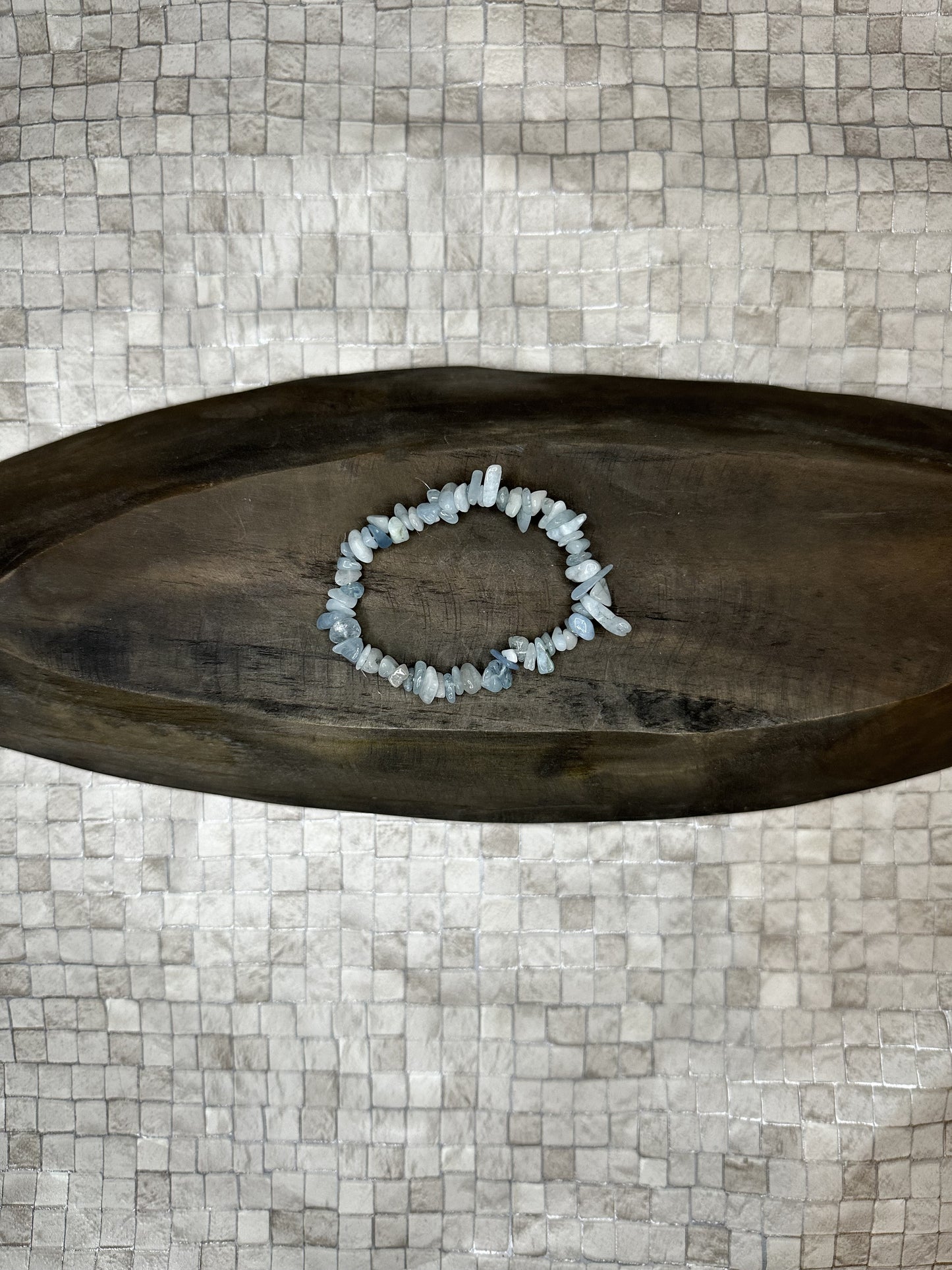 Aquamarine Chip Bracelet