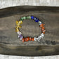 7 Chakra Crystal Chip Bracelet
